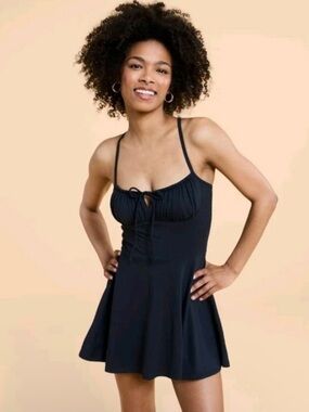 Blogilates Women’s Tie Front Twirl Active Dress
